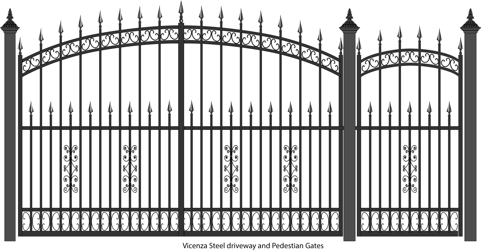 Steel Wrought Gates And - Southernmost Point Continental (1920x1080), Png Download