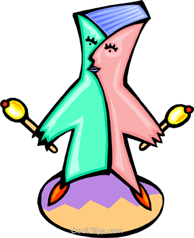 Cartoon Man Playing Maracas Royalty Free Vector Clip - Clip Art (390x480), Png Download