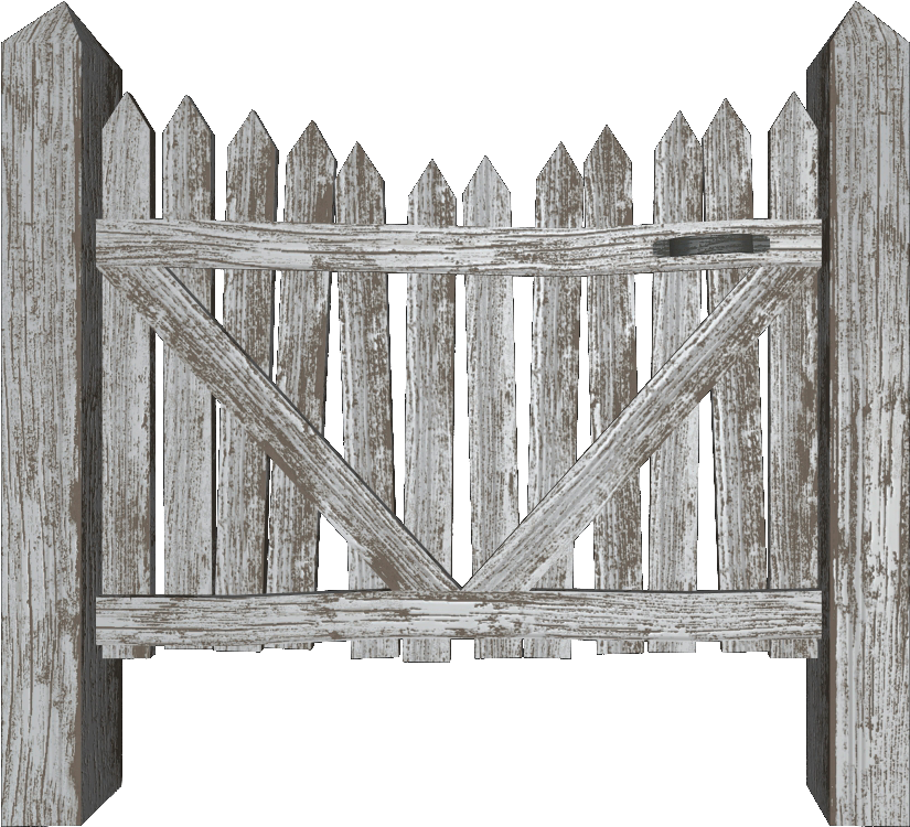 Fo4 Picket Fence Gate - Gate (928x845), Png Download