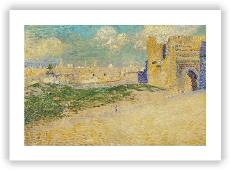 The Mansur Gate In Meknes, Morocco - Théo Van Rysselberghe Maroc (800x590), Png Download