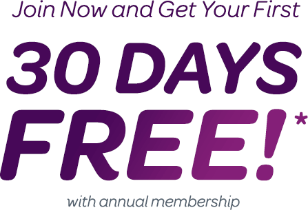 Join Now And Get Your First 30 Days Free * With Annual - Lilac (447x305), Png Download