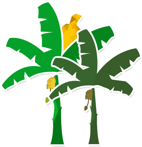 Pin Banana Tree Clipart - Clip Art (482x502), Png Download