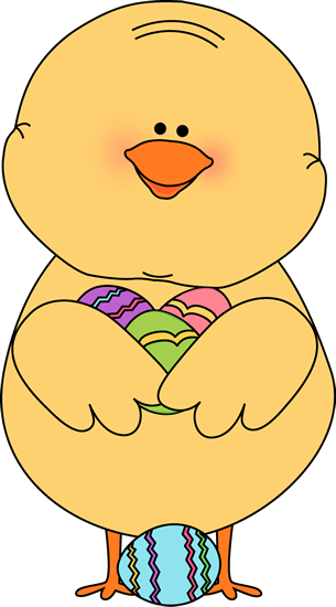 Baby Chicks With Flowers - Easter Chick Clipart (305x550), Png Download