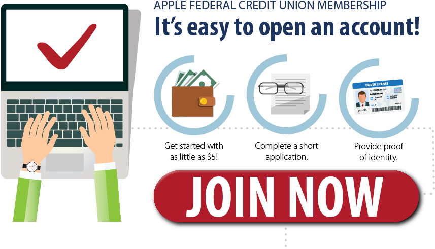 It's Easy To Open An Account At Apple Fcu - Check (900x531), Png Download