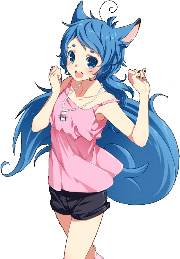 Cat Girl - Anime Cat Girl Render (650x922), Png Download