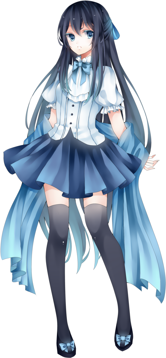Anime Girl Full Body Render Full Size Png Download Seekpng