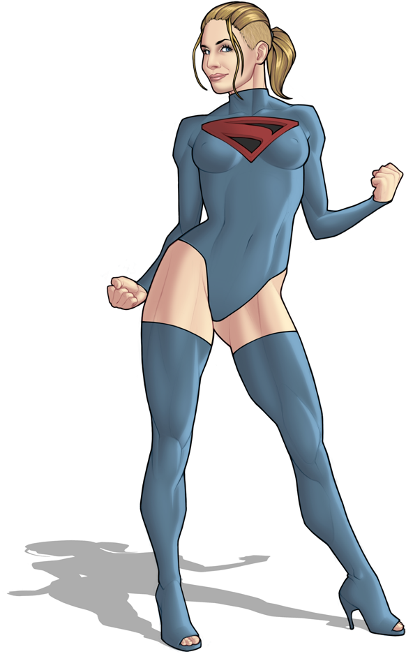 Supergirl Undercut By Orr-malus - Drawing (648x1000), Png Download