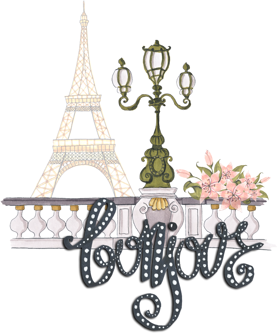 Hand Painted Tower Under The Street Light Png Transparent - Eiffel Tower (1024x1280), Png Download