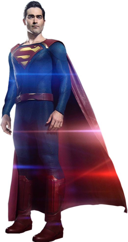 Supergirl Superman Full Body Transparent By Spider-maguire - Henry Cavill Vs Tyler Hoechlin (800x1000), Png Download