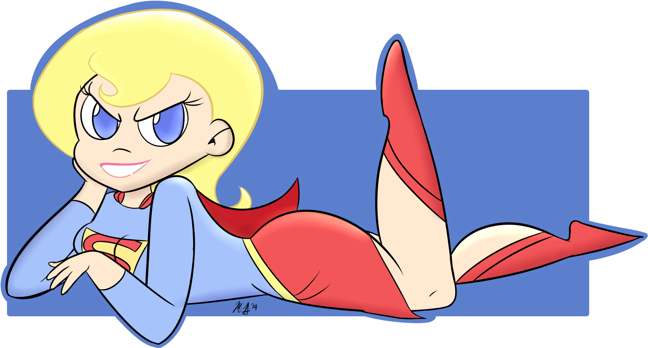 Author Comments - Supergirl (2390x1309), Png Download