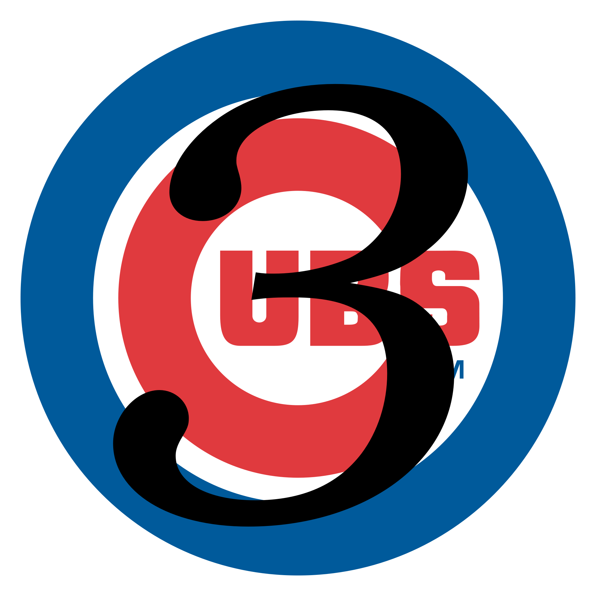 2000px-chicago Cubs Logo - Chicago Cubs Magic Number 3 (2000x2000), Png Download