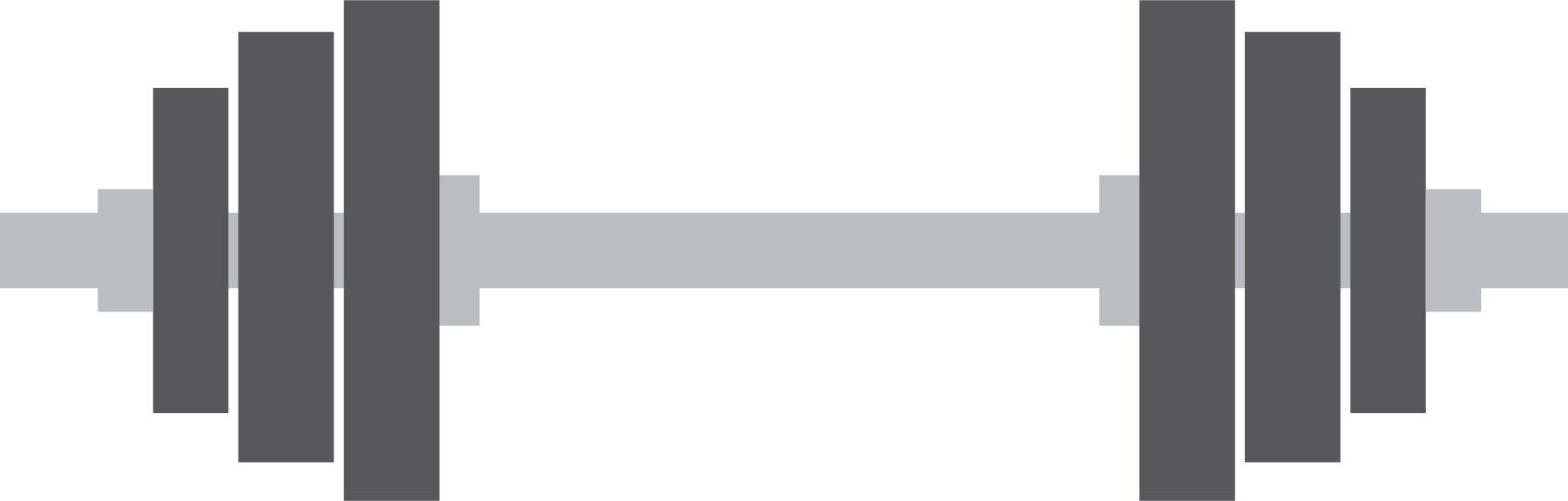 Bending Barbell Png - Bent Barbell Transparent Png (1800x576), Png Download