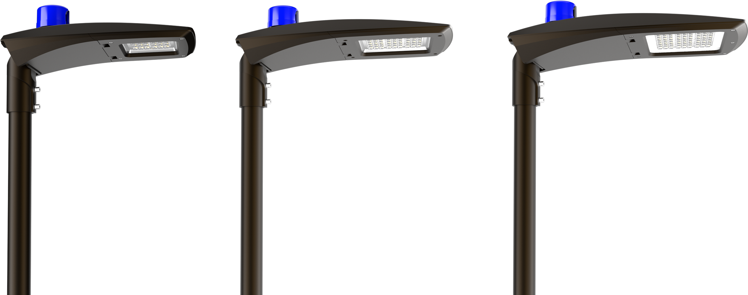 80w 100w 150w 200w Street Light - Street (2500x1064), Png Download