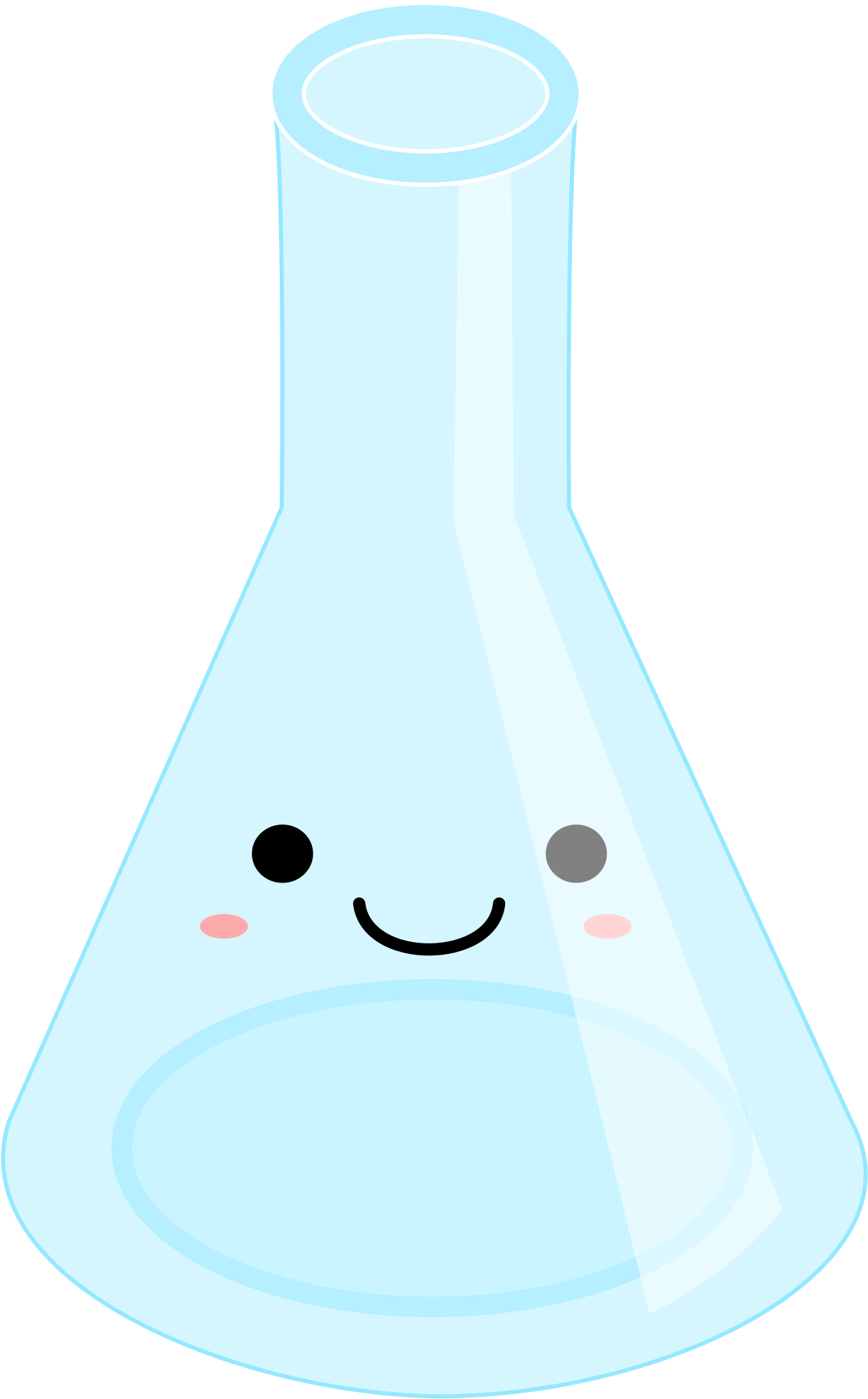 This Free Icons Png Design Of Remix Of Kawaii Erlenmeyer (1491x2400), Png Download