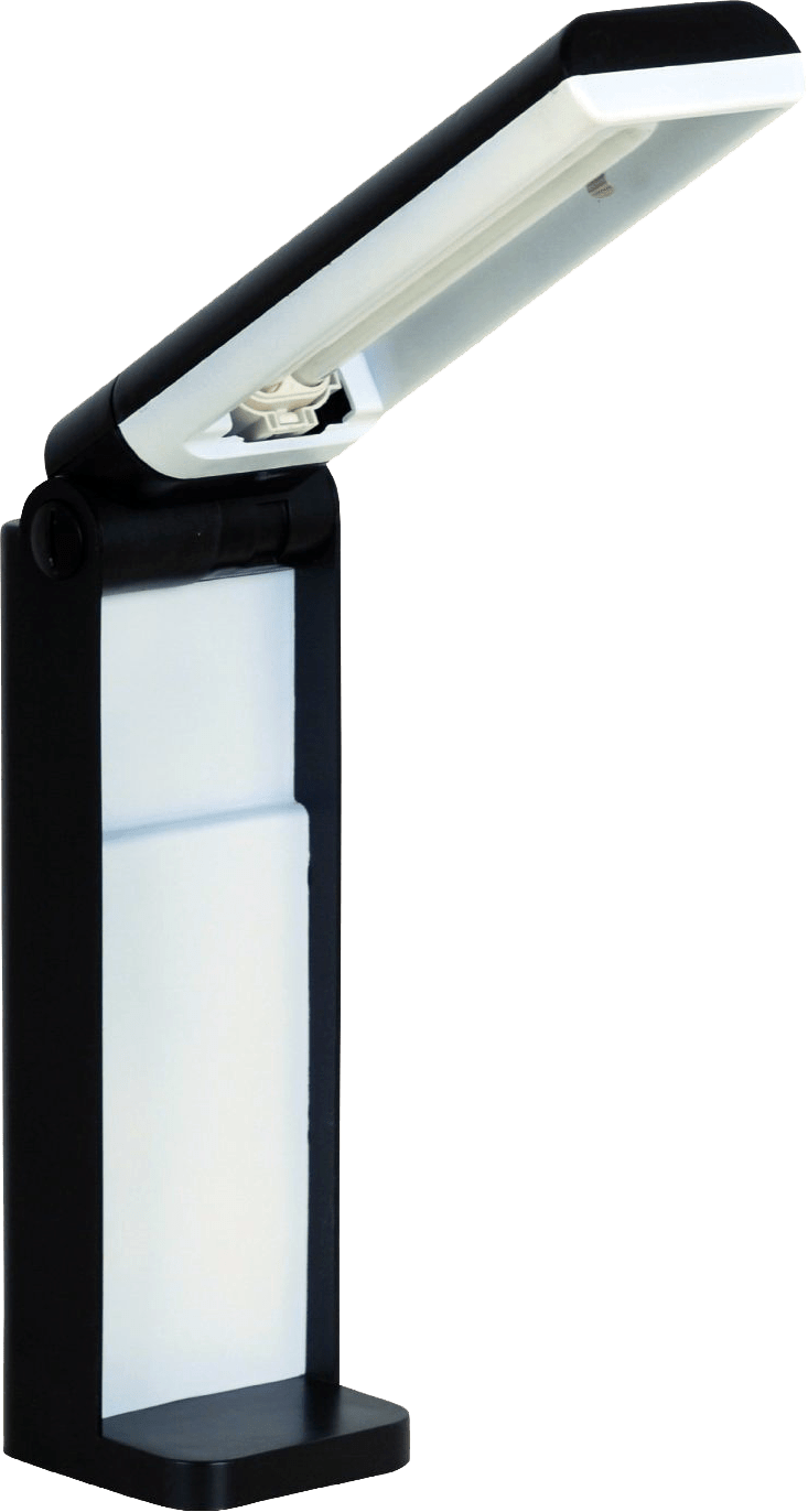 Illuminada 12 Inch Collapsible Full Spectrum Illuminada - Illuminada 12'' H Table Lamp With Rectangular Shade, (733x1372), Png Download