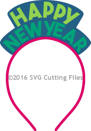 New Year Clipart Headband - New Year Headband Clipart (313x450), Png Download
