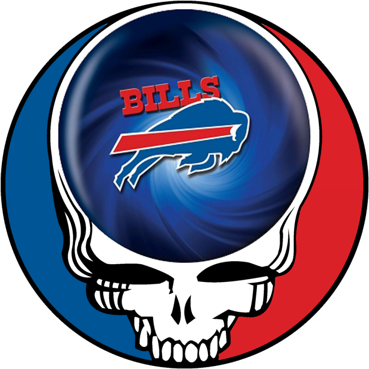 Buffalo Bills Skull Logo Iron On Transfers - Grateful Dead Steal Your Face (750x750), Png Download