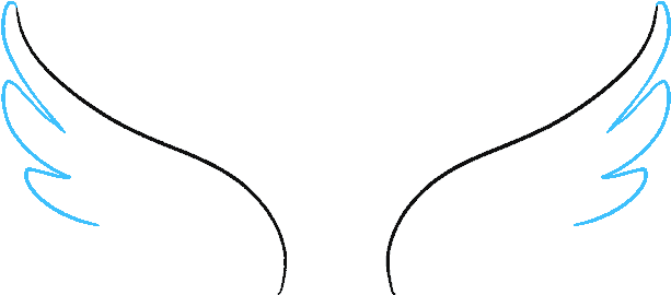 Png Library Stock How To Draw Wings In A Few (678x600), Png Download