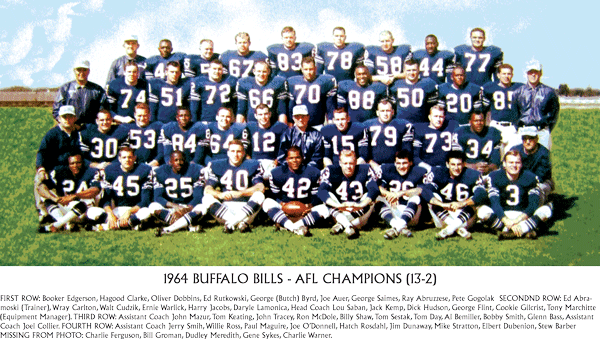 1964 Buffalo Bills - Buffalo Bills (600x339), Png Download