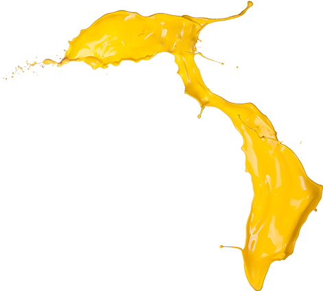 Yellow Paint Splatter Png Download - Yellow Paint Splash Png (475x435), Png Download