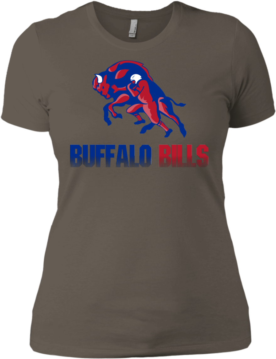 Buffalo Bills T Shirt - Next Level Ladies' Boyfriend Tee (1155x1155), Png Download