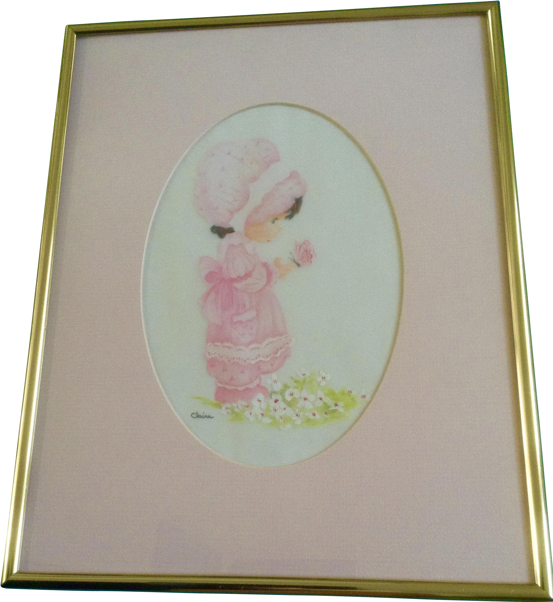 Claire, Watercolor And Acrylic Painting, Girl With - Watercolor Painting (2072x2072), Png Download