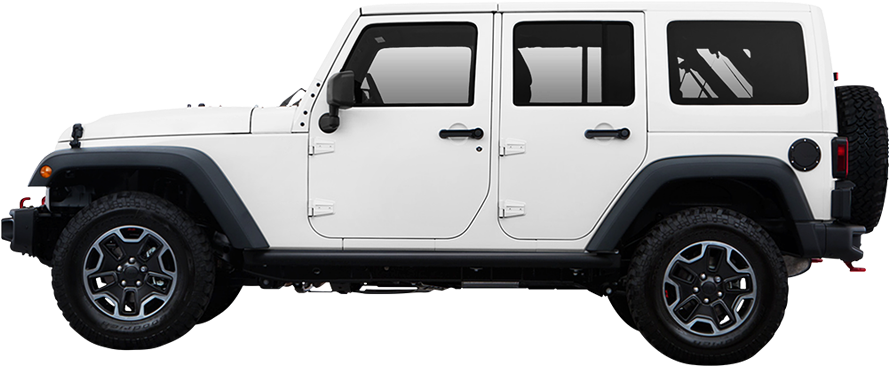 White Jeep Png Clip - 2014 Wrangler Jeep White 3 Door (1000x500), Png Download