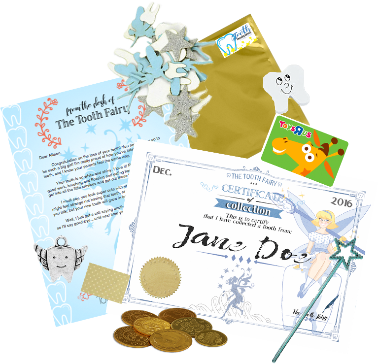 Tooth Fairy Angel Fairy Land Package - Coin (825x825), Png Download