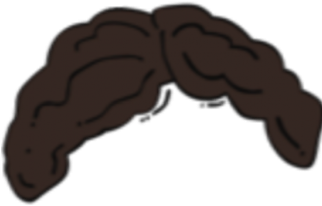 Hair Png Men Clipart - Afro Hair Clipart Transparent (600x409), Png Download