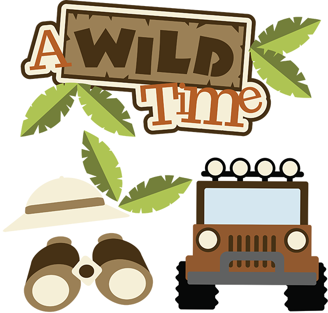 Clip Freeuse Library A Wild Time Svg Scrapbook Collection - Safari Clipart (648x619), Png Download