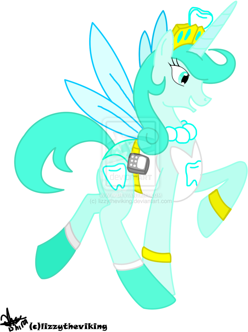 Mlp Tooth Fairy By Lizzytheviking-d46rcr5 - Fairly Odd Parents Ponies (900x1200), Png Download