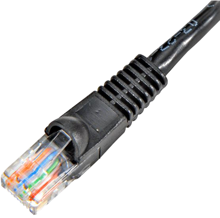Steren 308-607bk Flush-mold Cat. 5e Utp Patch Cord (600x600), Png Download