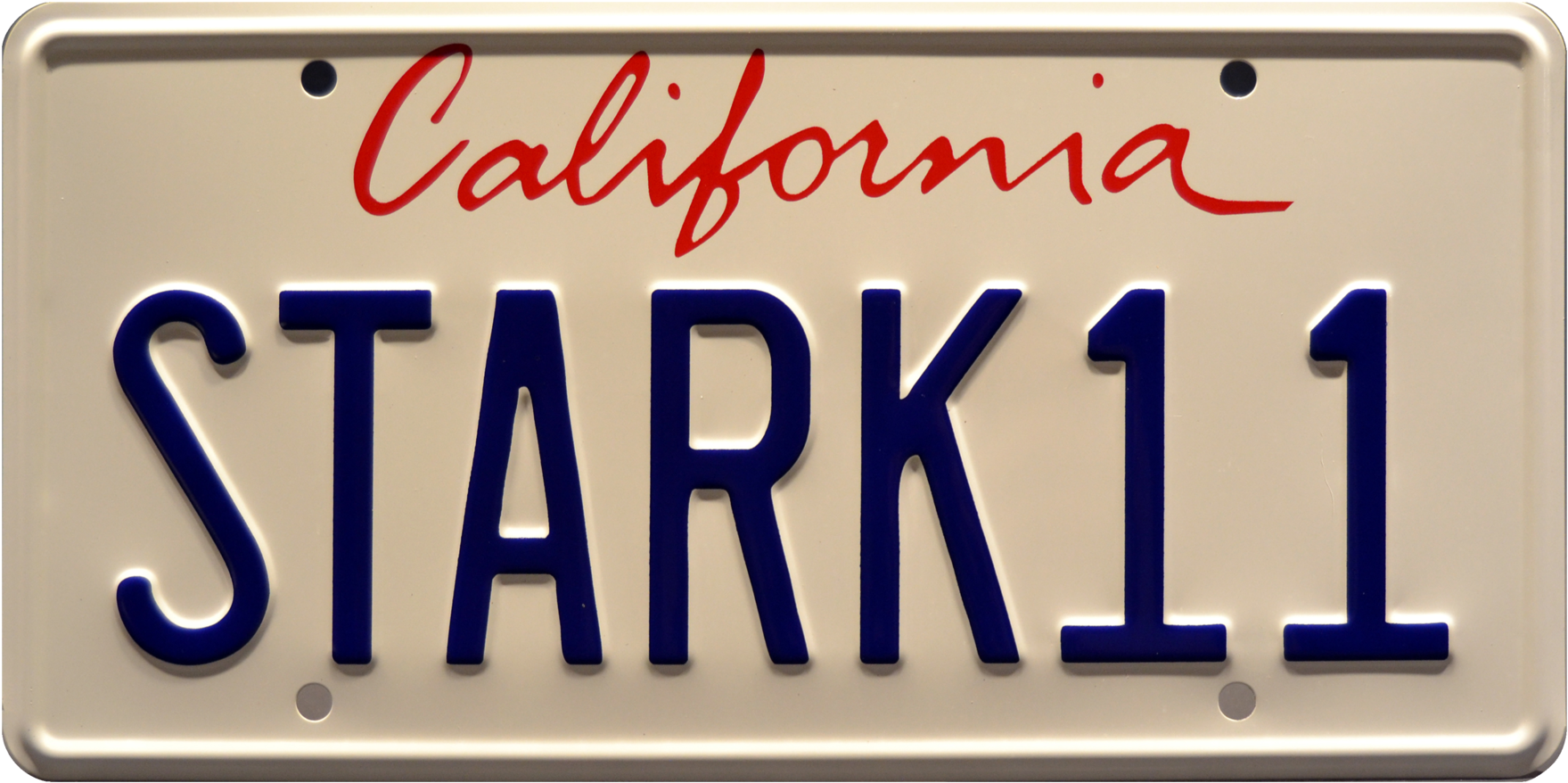 Stark 11 Prop Plate Movie Memorabilia From Iron Man - Iron Man 2 / Tony Stark's 2010 Audi R8 Spyder / Stark (2048x1170), Png Download