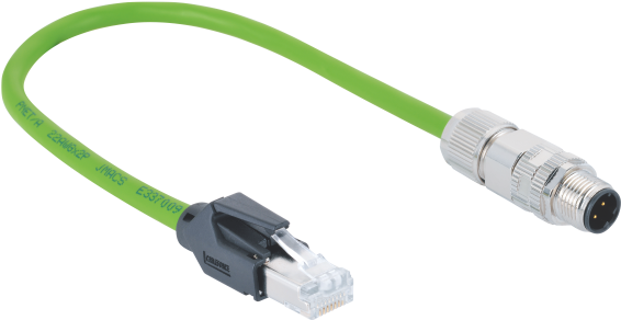 Ethernet Cable Plug M12 4pin D-code Male Connector (600x600), Png Download