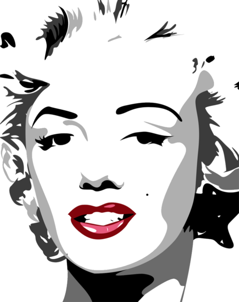 Marilyn Monroe Trans - Marilyn Monroe En Vector (475x600), Png Download