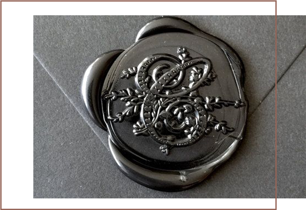 Wax Seal - Black Wax Seal (1000x700), Png Download