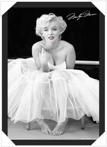#389 - Marilyn Monroe Skirt Black And White Posters (500x500), Png Download
