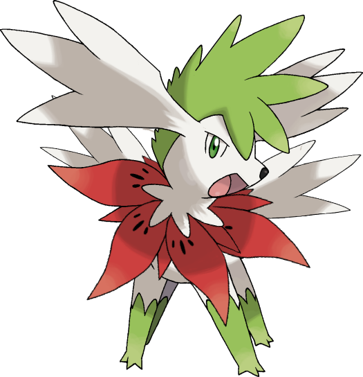 Mega Shaymin Sky Pokédex - Mega Shaymin Sky (525x544), Png Download