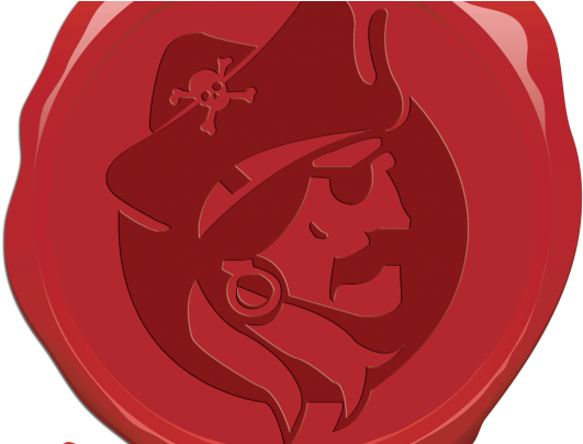 Wax Seal Pf - Pirate Wax Seal Png (555x403), Png Download