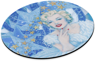 Blue Marilyn Monroe, Old Hollywood, Celebrity Portrait, - Angel (500x500), Png Download