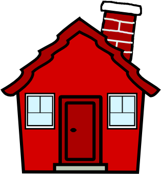 Banner Library Library Clip Art Free Cartoon Panda - Red Brick House Clipart (344x404), Png Download