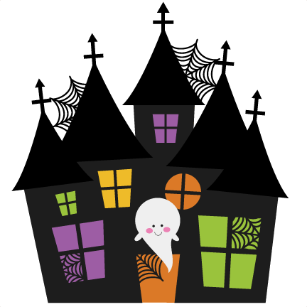 Haunted House Clipart Transparent - Halloween Haunted House Clip Art (432x432), Png Download