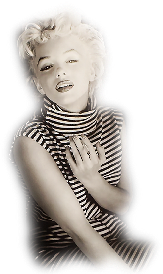 Marilyn Monroe Black And White And Color (416x560), Png Download