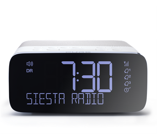 Digital Alarm Clock Png Graphic Library - Pure Fm/dab/dab + Siesta Rise Clock Radio (500x500), Png Download