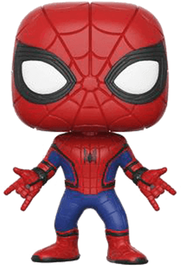 Spider-man Homecoming Pop Figure - Chibi Spider Man Homecoming (555x555), Png Download
