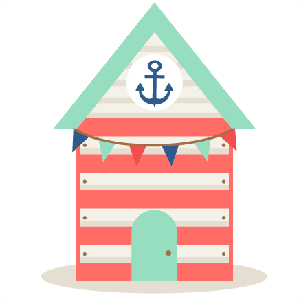 Beach House Svg Cut File Free Svg Cuts Summer Svgs - Beach House Clip Art (432x432), Png Download