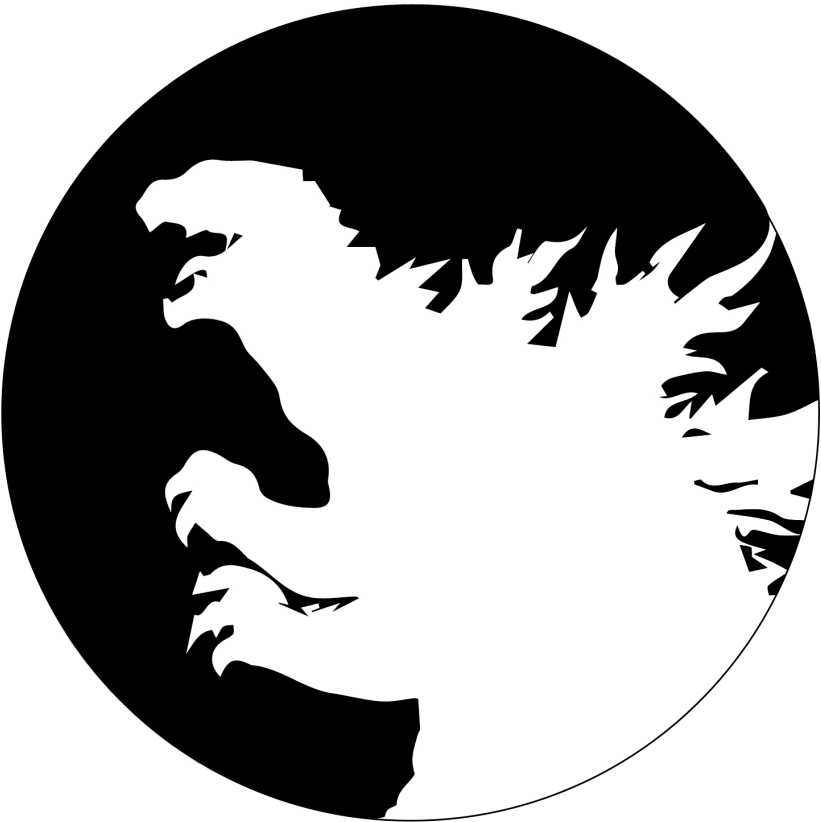 Illustrations By Jacqueline Arredondo - Godzilla Poster (1024x1024), Png Download