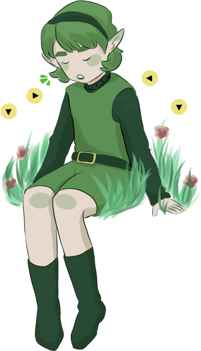 Brb Time To Replay Oot For Th Millionth Time - Cartoon (1280x1280), Png Download