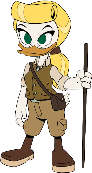 The Golden Lagoon Of White Agony Plains - Mrs Beakley Ducktales 2017 (768x768), Png Download