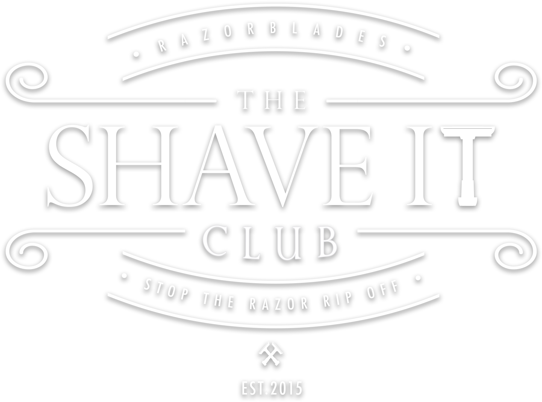 Shave It Club - Calligraphy (1865x1385), Png Download